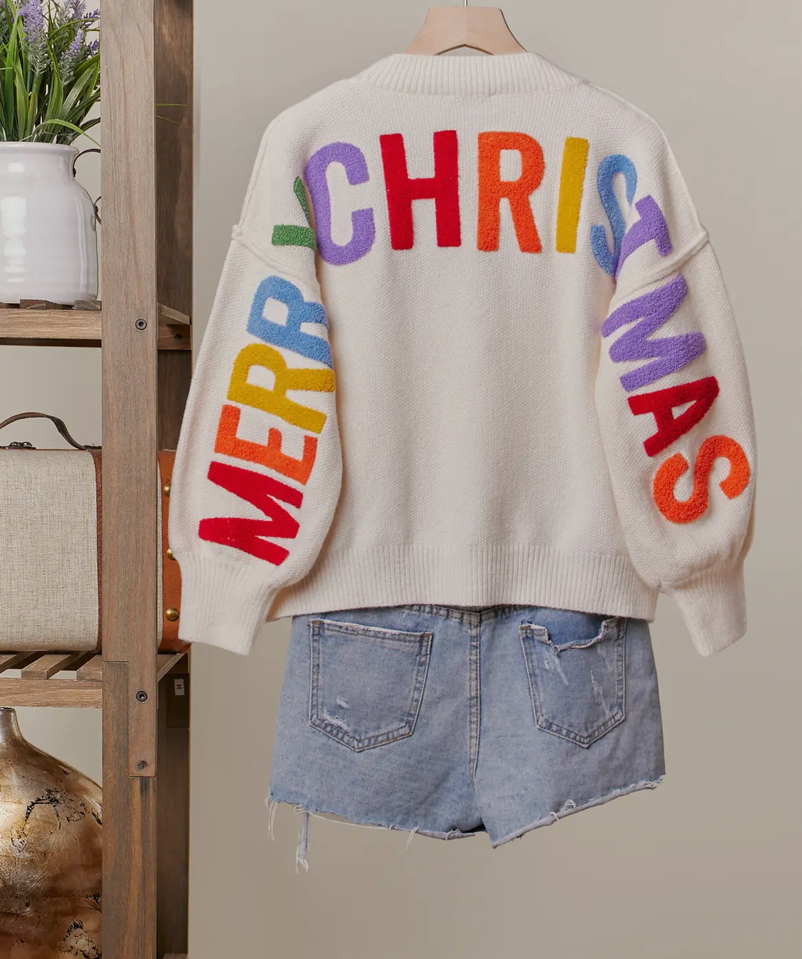 Oversized Merry Christmas Sweater