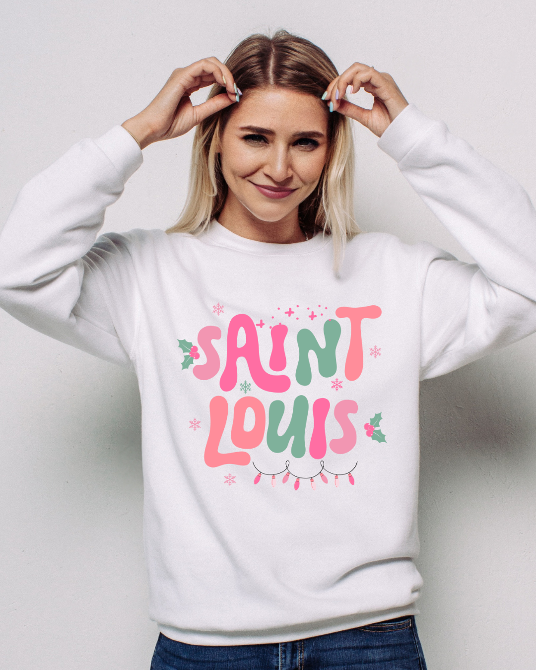 Saint Louis Christmas Light Crewneck
