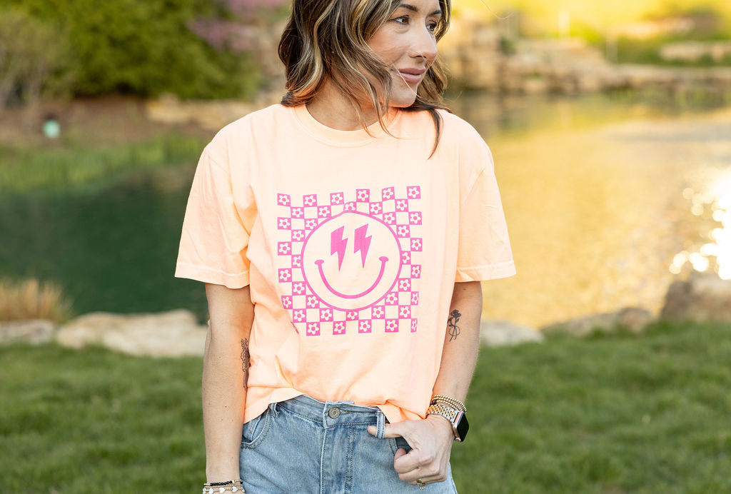 Bright Smiley Comfort Colors Tee