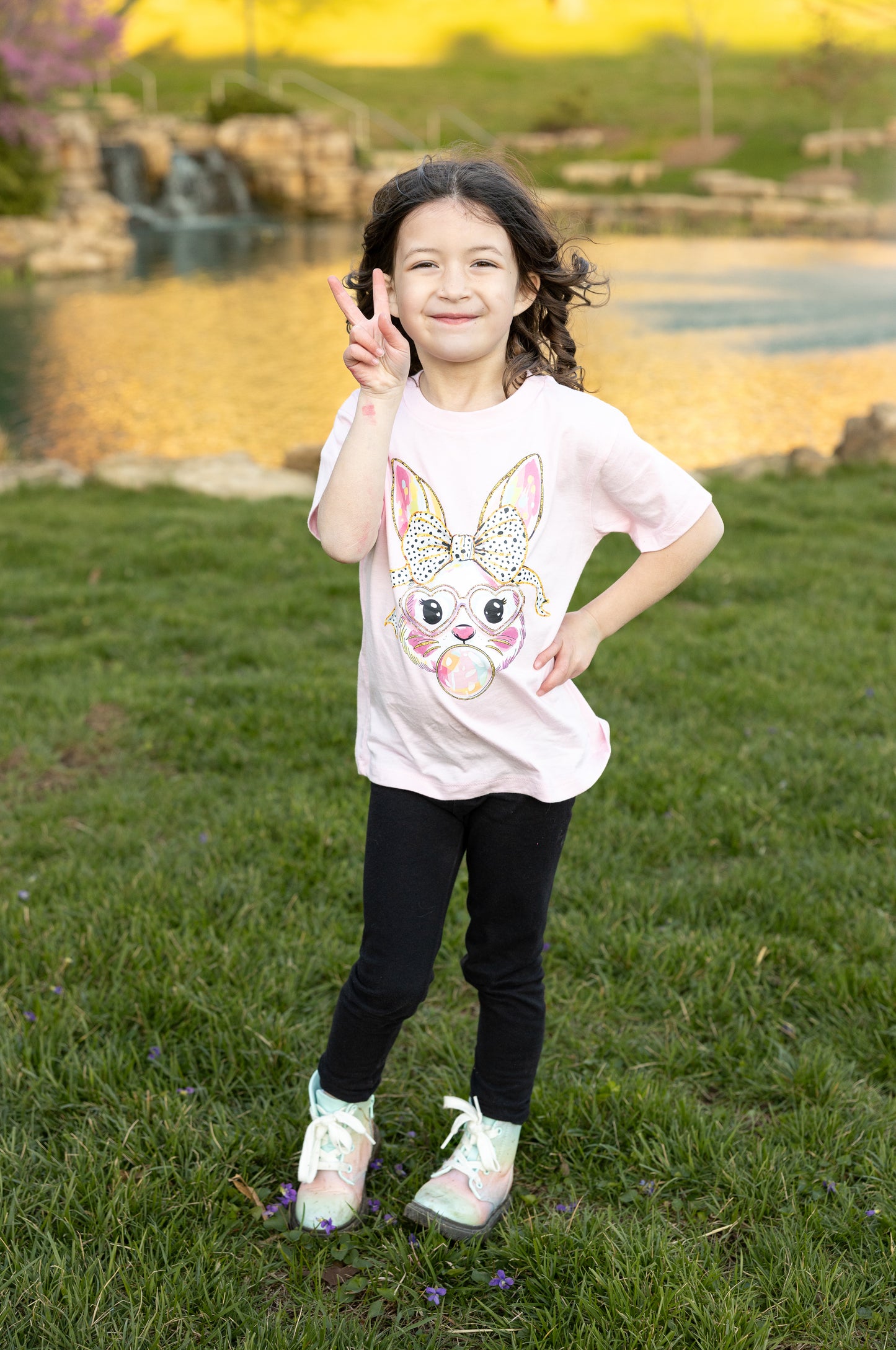 Girly Easter Bunny Tee