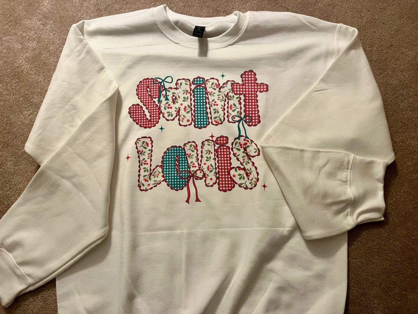 Christmas Lace Saint Louis Crewneck
