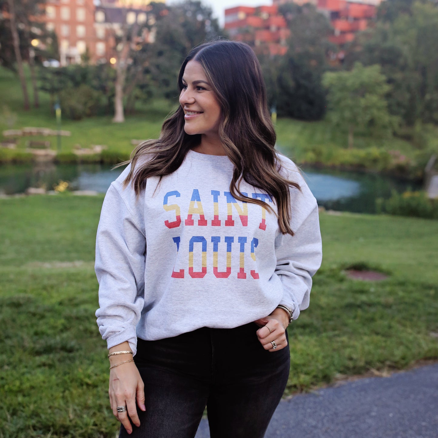 Tri Color Saint Louis Crewneck