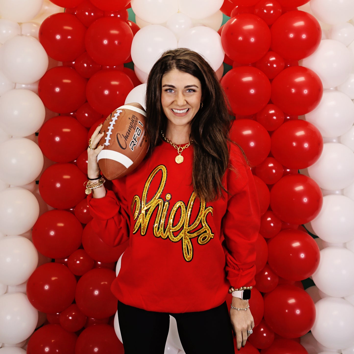 Sparkly Chiefs Crewneck