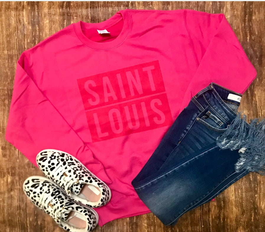Pink Saint Louis Box Logo