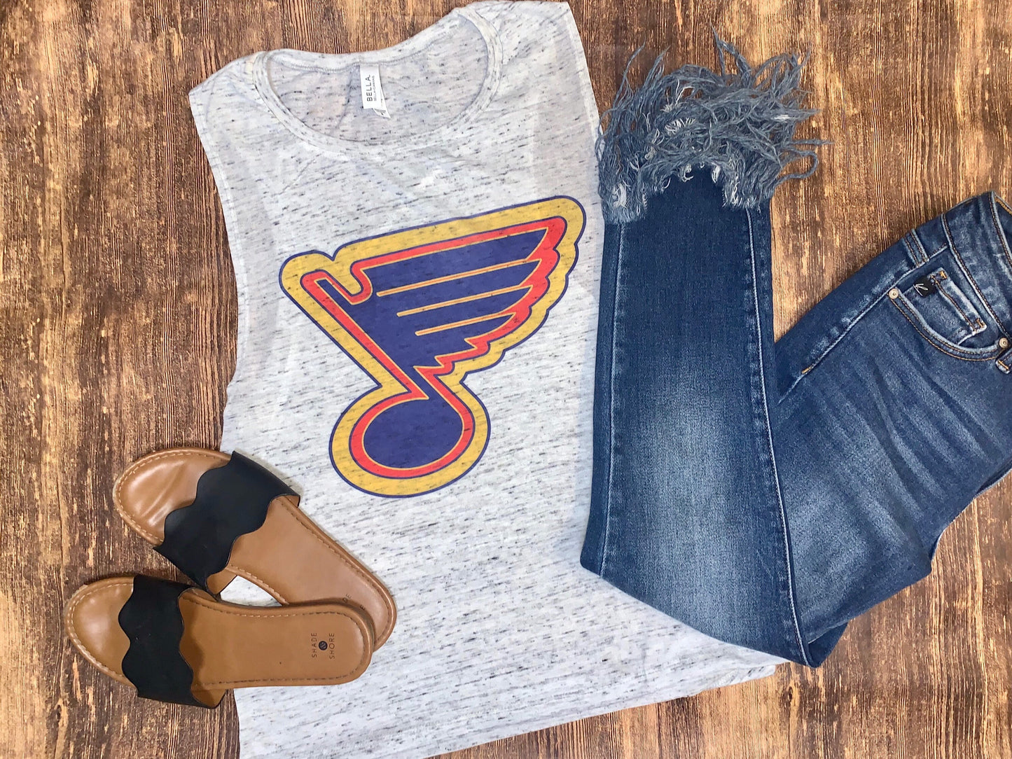 Retro Blues muscle tank