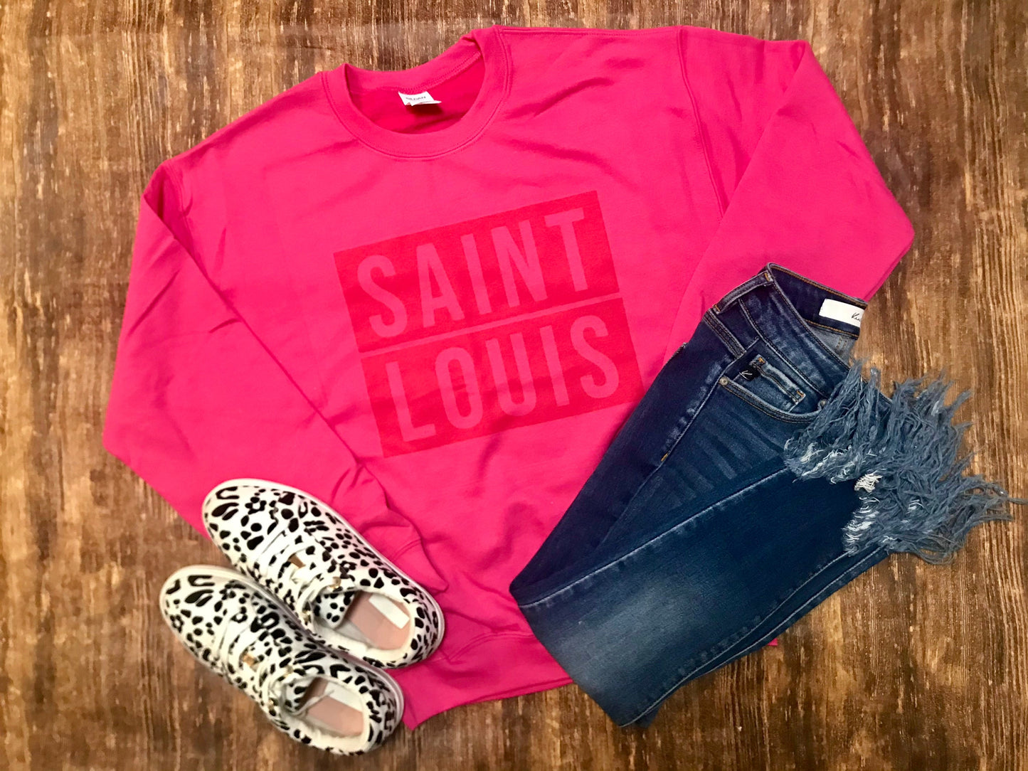 Pink Saint Louis sweatshirt