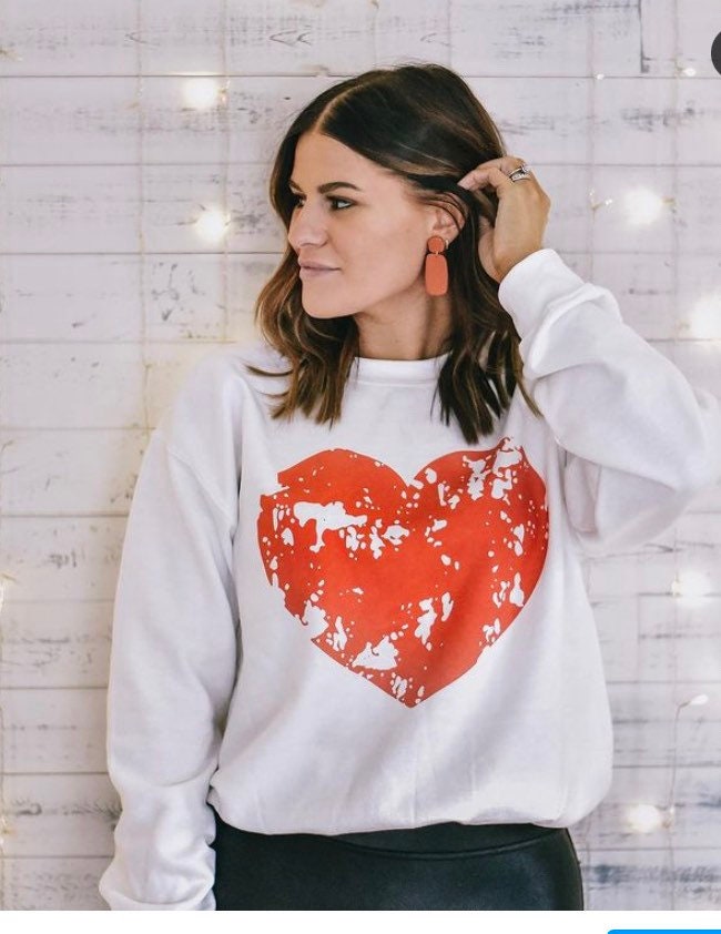 Distressed Heart sweatshirt