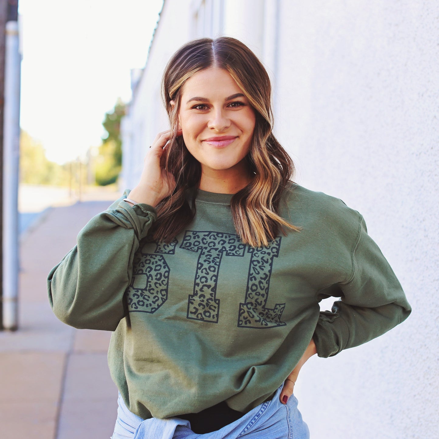 Translucent Leopard STL crewneck