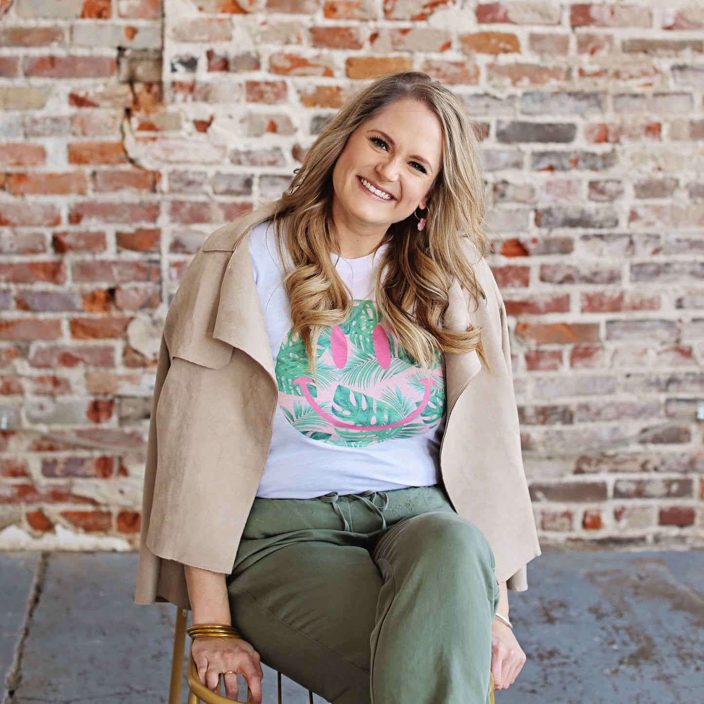 Palm Smiley Tee