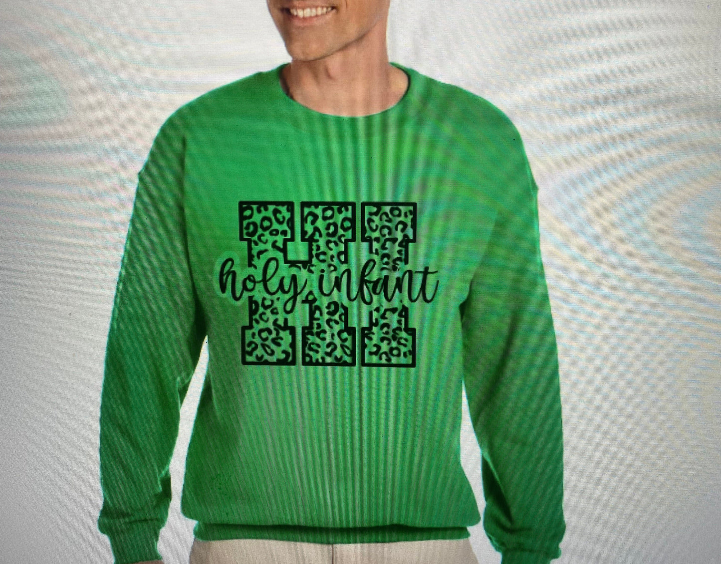Holy Infant Leopard Sweatshirt