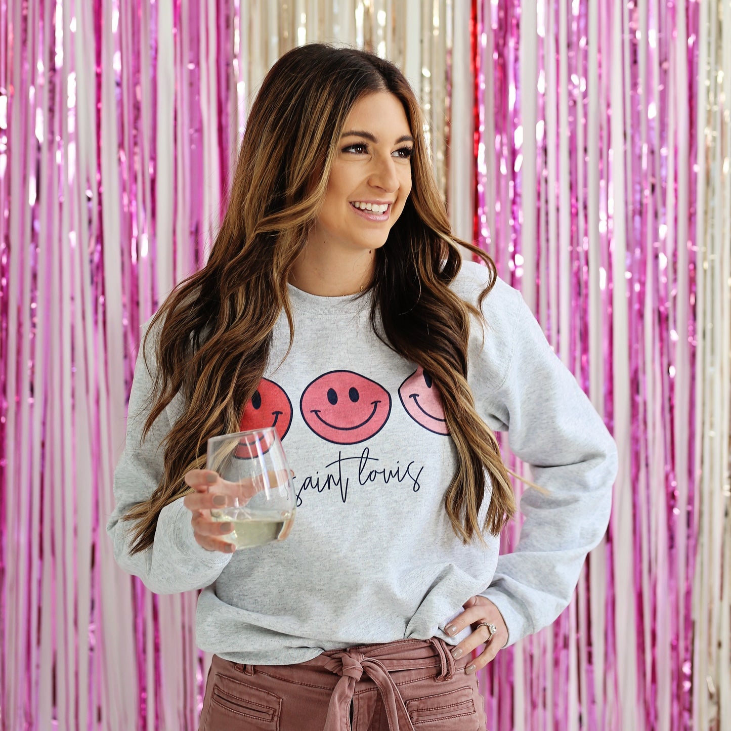 Saint Louis Smiley Faces sweatshirt