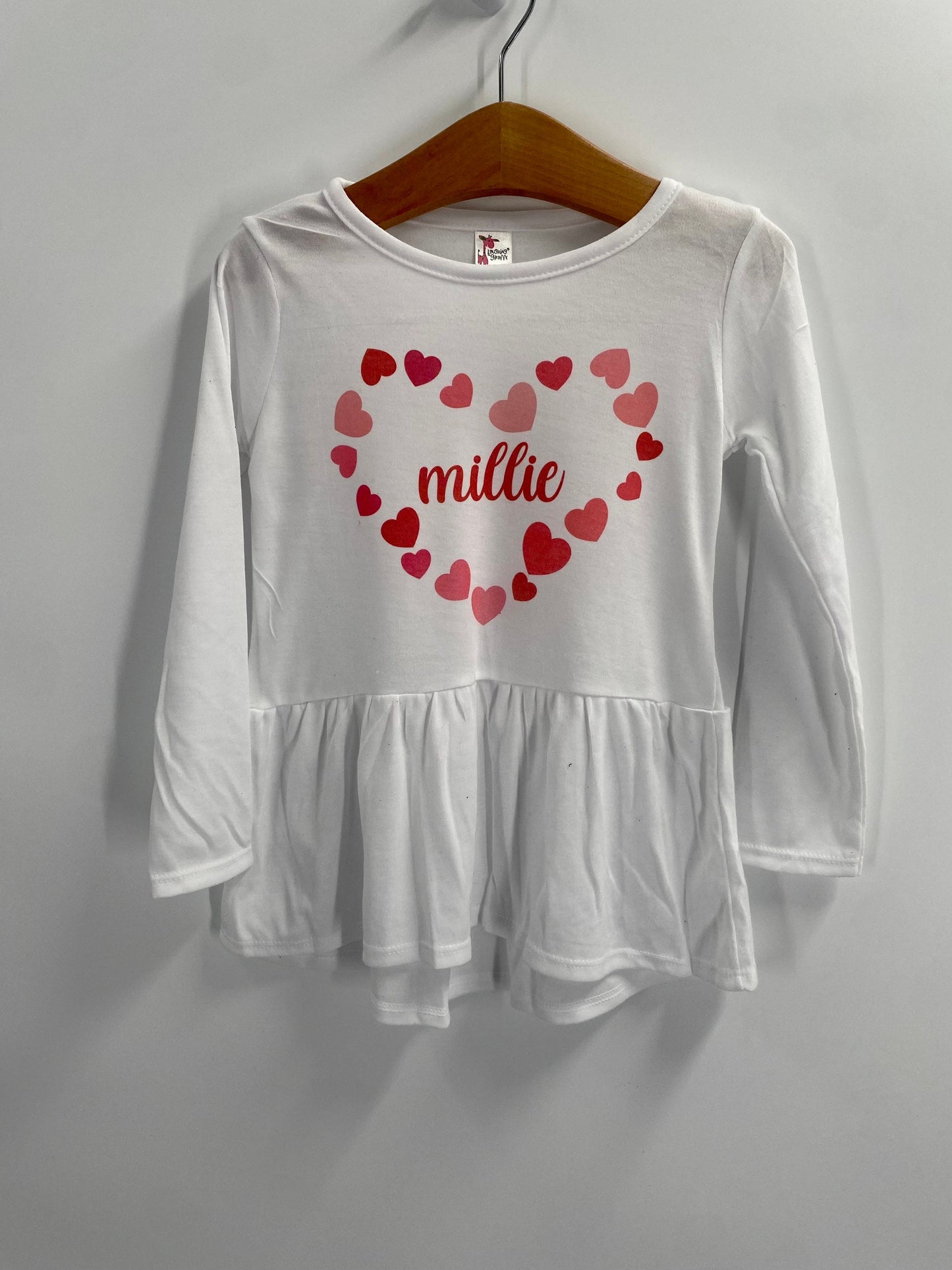 Valentines Day peplum top
