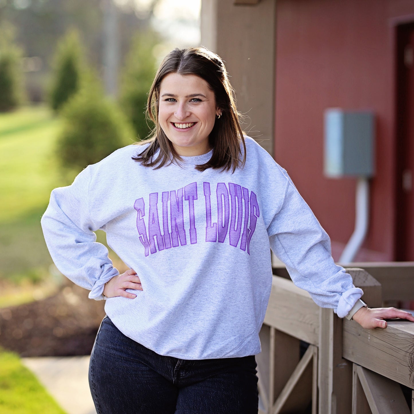 Lavender Saint Louis Crewneck