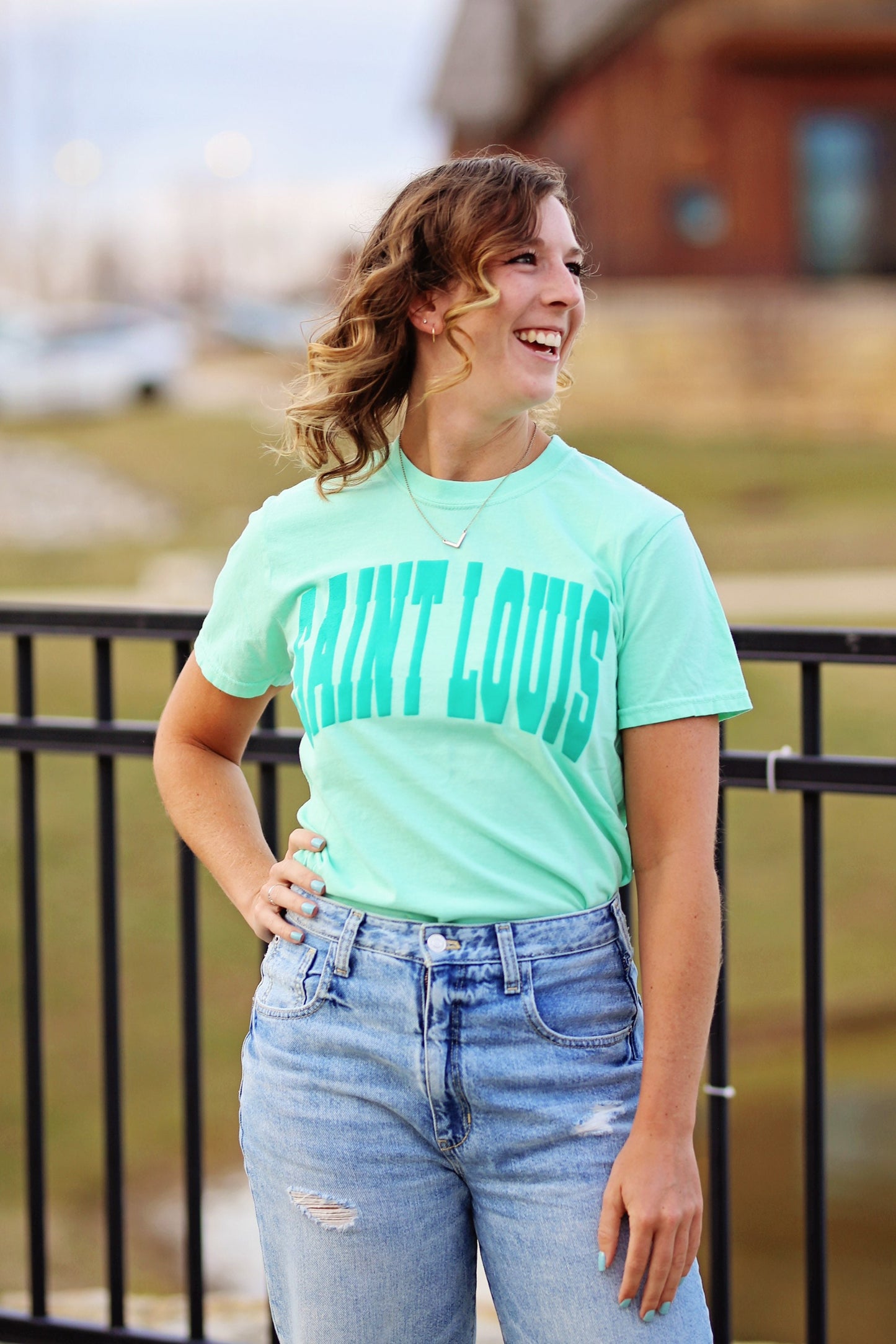 Mint Puff Saint Louis Tee