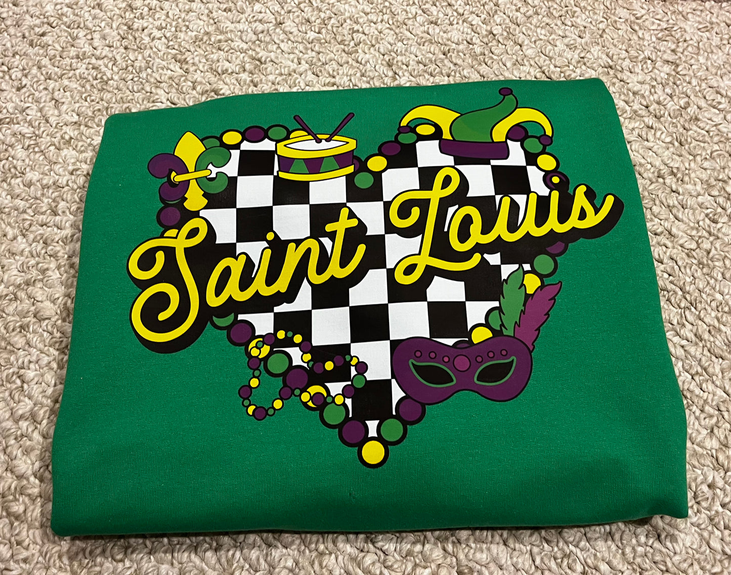 Saint Louis Mardi Gras sweatshirt
