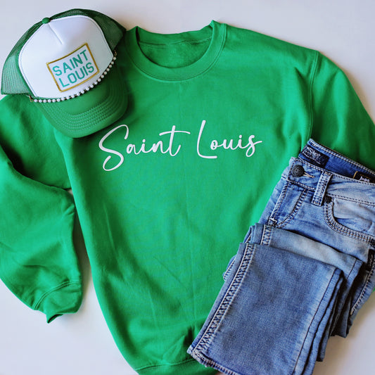 Classic Green Saint Louis Crewneck