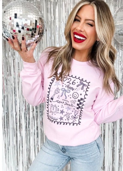 New Years Eve Doodle Crewneck