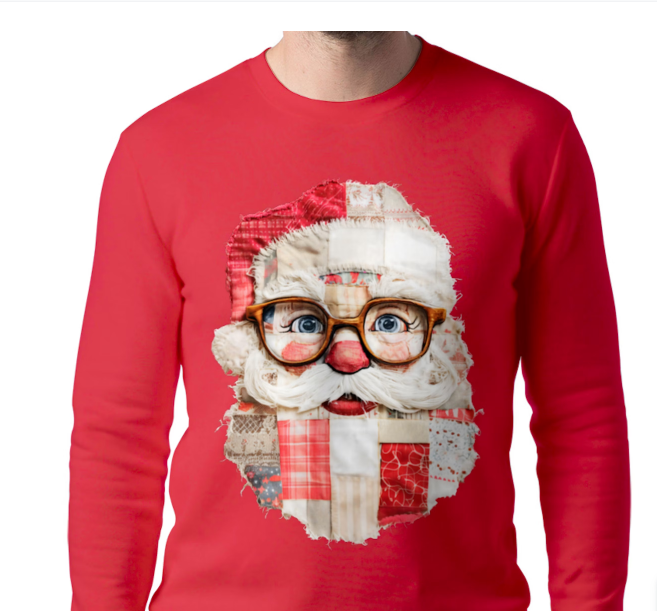 Patchwork Christmas Crewneck