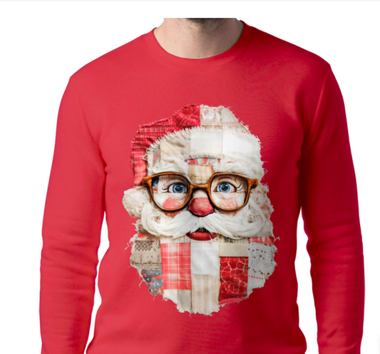Patchwork Christmas Crewneck