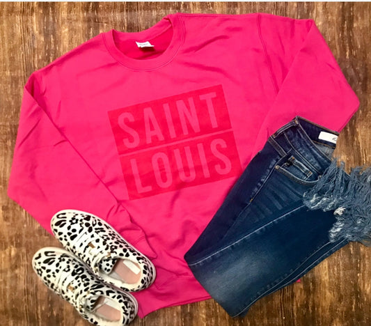 Pink Saint Louis Box Logo