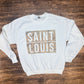 Leopard Saint Louis Box logo crewneck sweatshirt