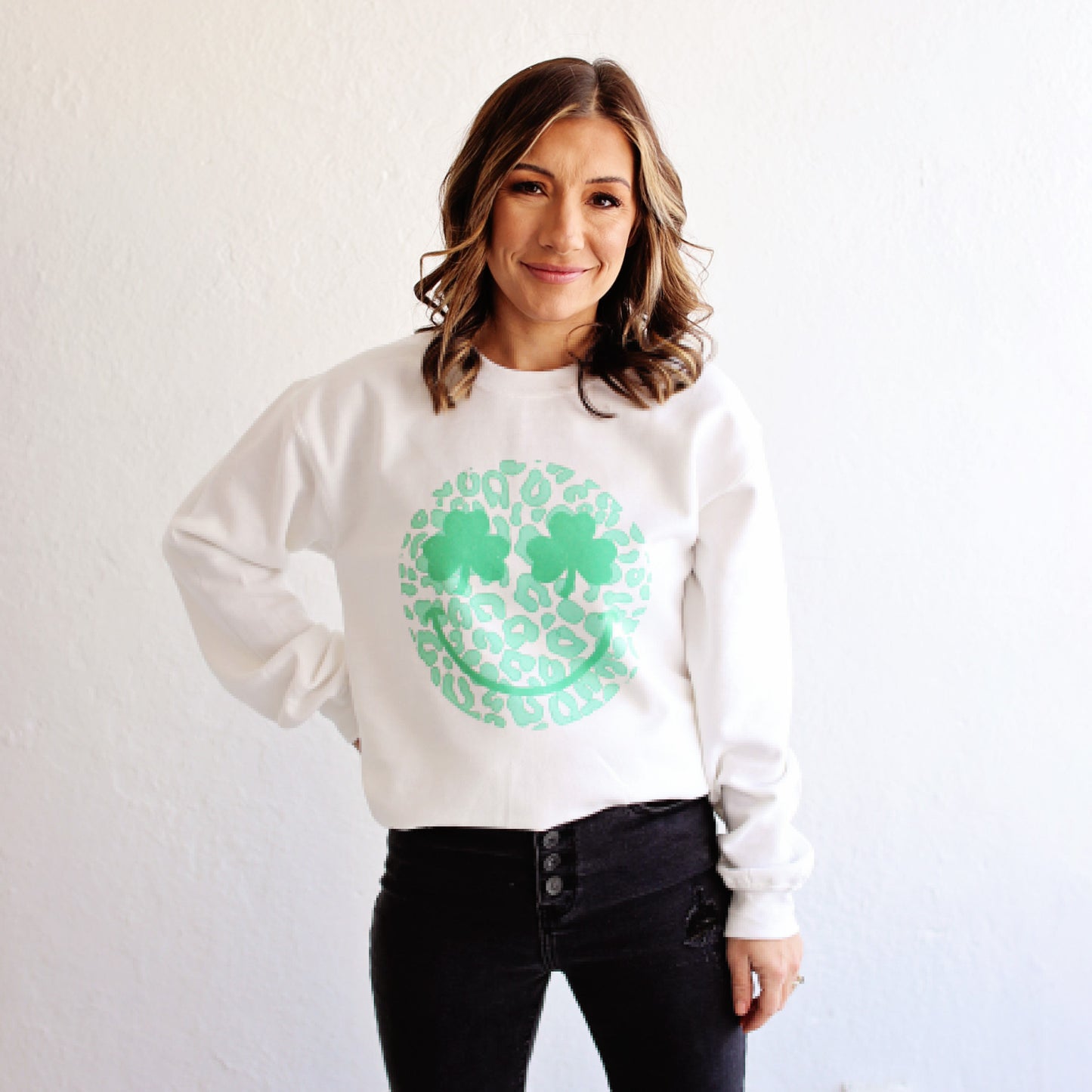 Shamrock Smiley Sweatshirt