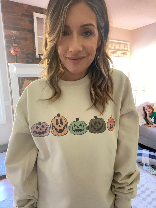 Colorful pumpkin sweatshirt