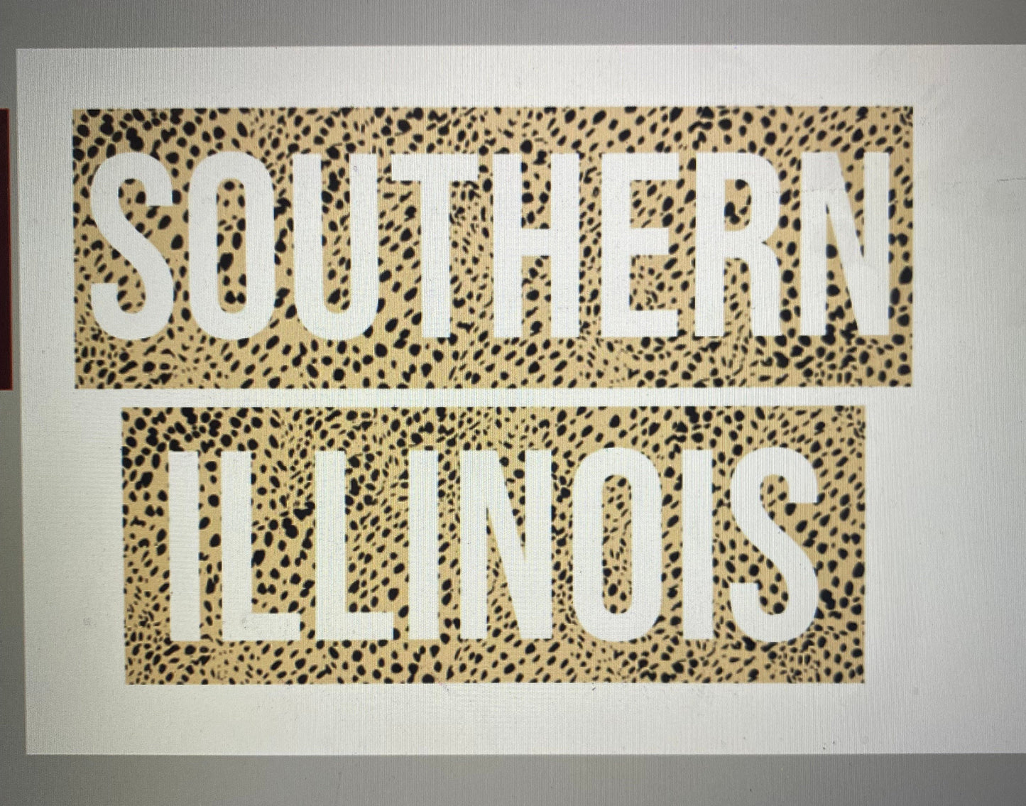 Southern Illinois Box logo crewneck (white)