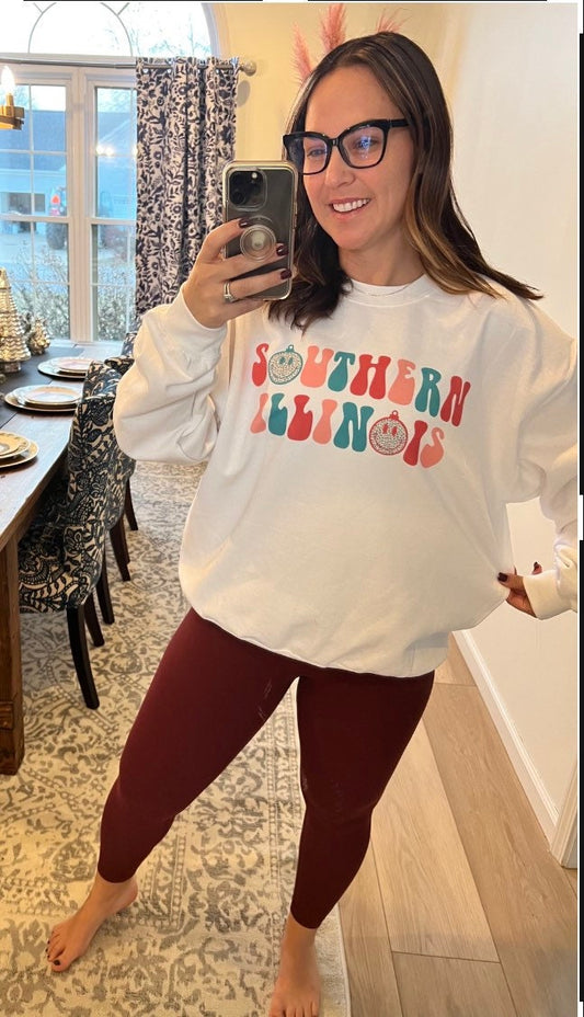 Southern Illinois Christmas crewneck