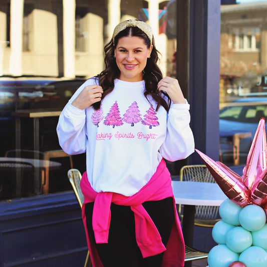 Pink Christmas Tree sweatshirt