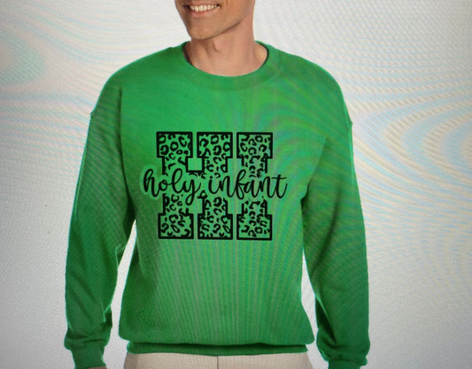 Holy Infant Leopard Sweatshirt