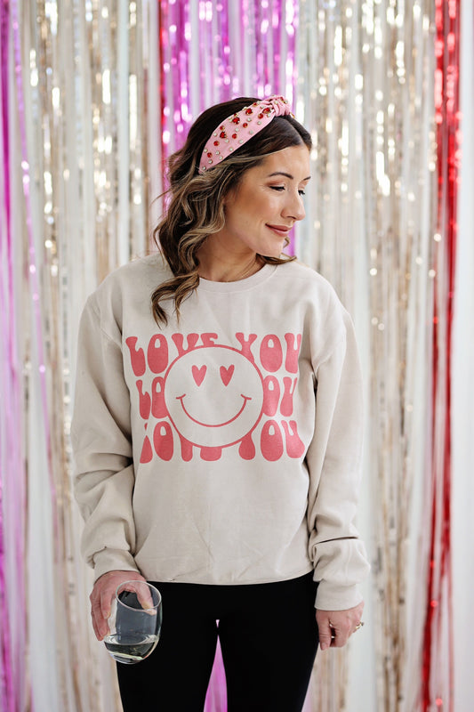 Love You Crewneck Sweatshirt
