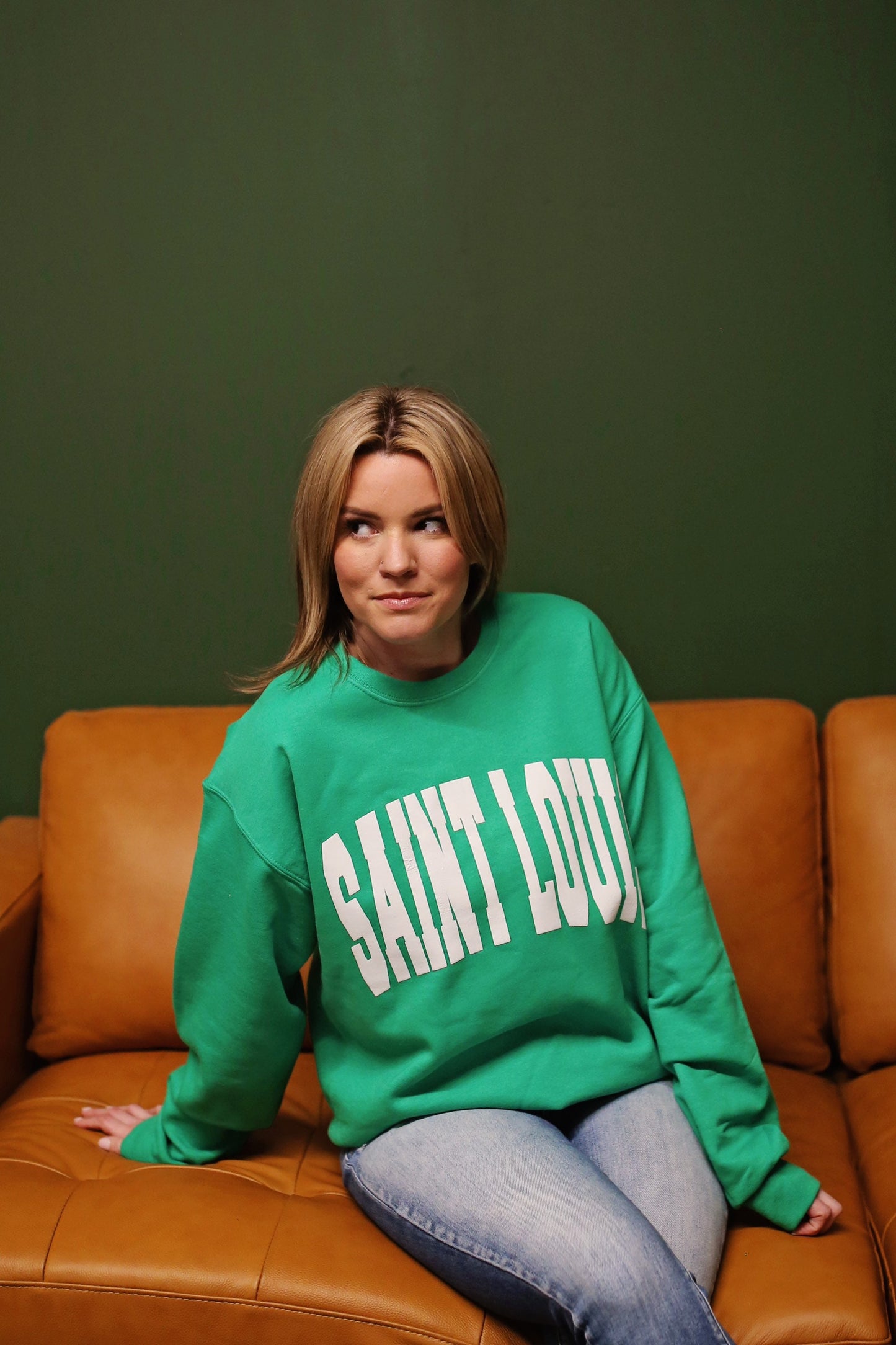 Saint Louis Green sweatshirt