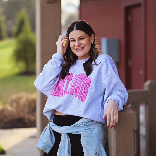 Pink Saint Louis Crewneck